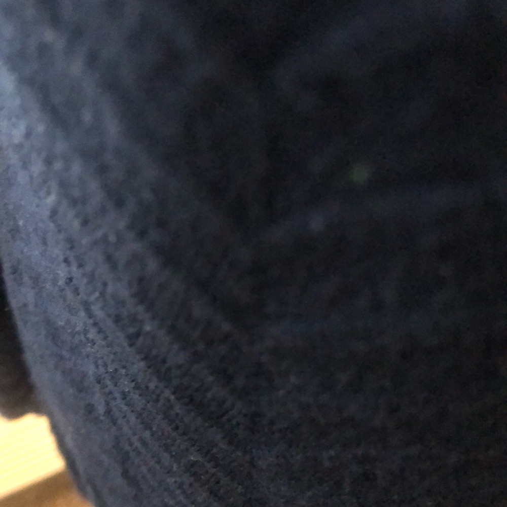 #Navy sweater top# tie neck - Picture 3 of 7